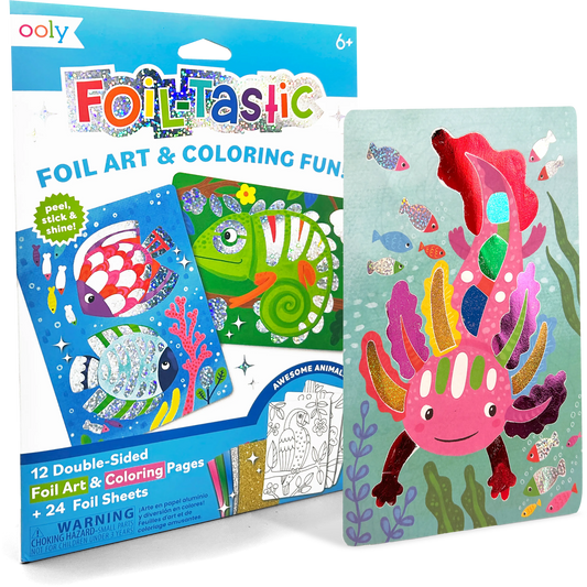 Foil-tastic: Foil Art & Coloring Fun - Awesome Animals (36 P