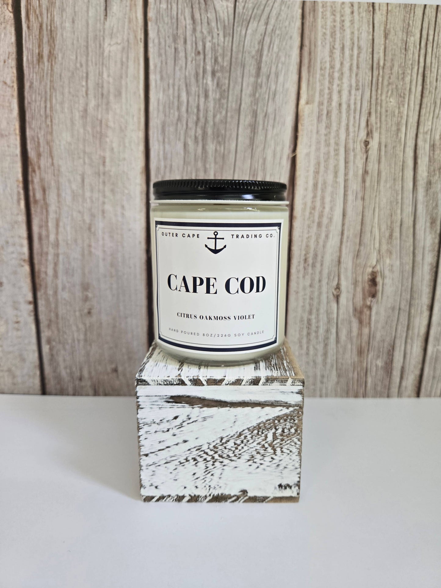 Cape Cod Soy Wax Crackling Wooden Wick Candle bulk wholesale : 8oz
