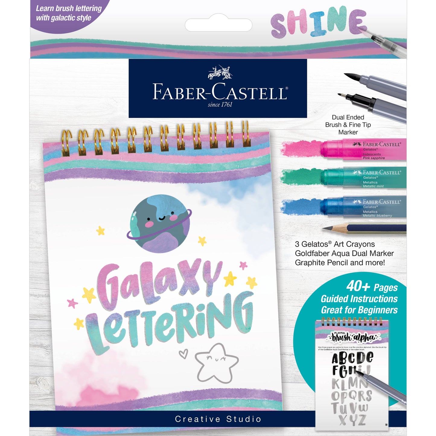 Learn Brush Galaxy Hand Lettering Kit for Beginners