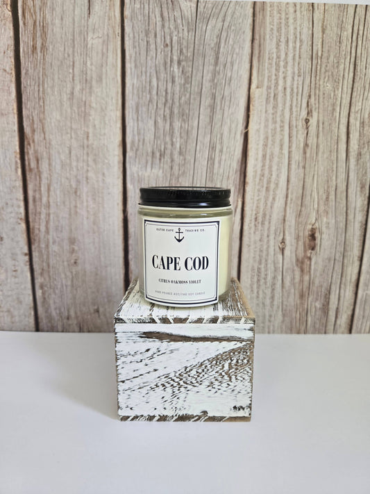 Cape Cod Soy Wax Crackling Wooden Wick Candle bulk wholesale : 8oz
