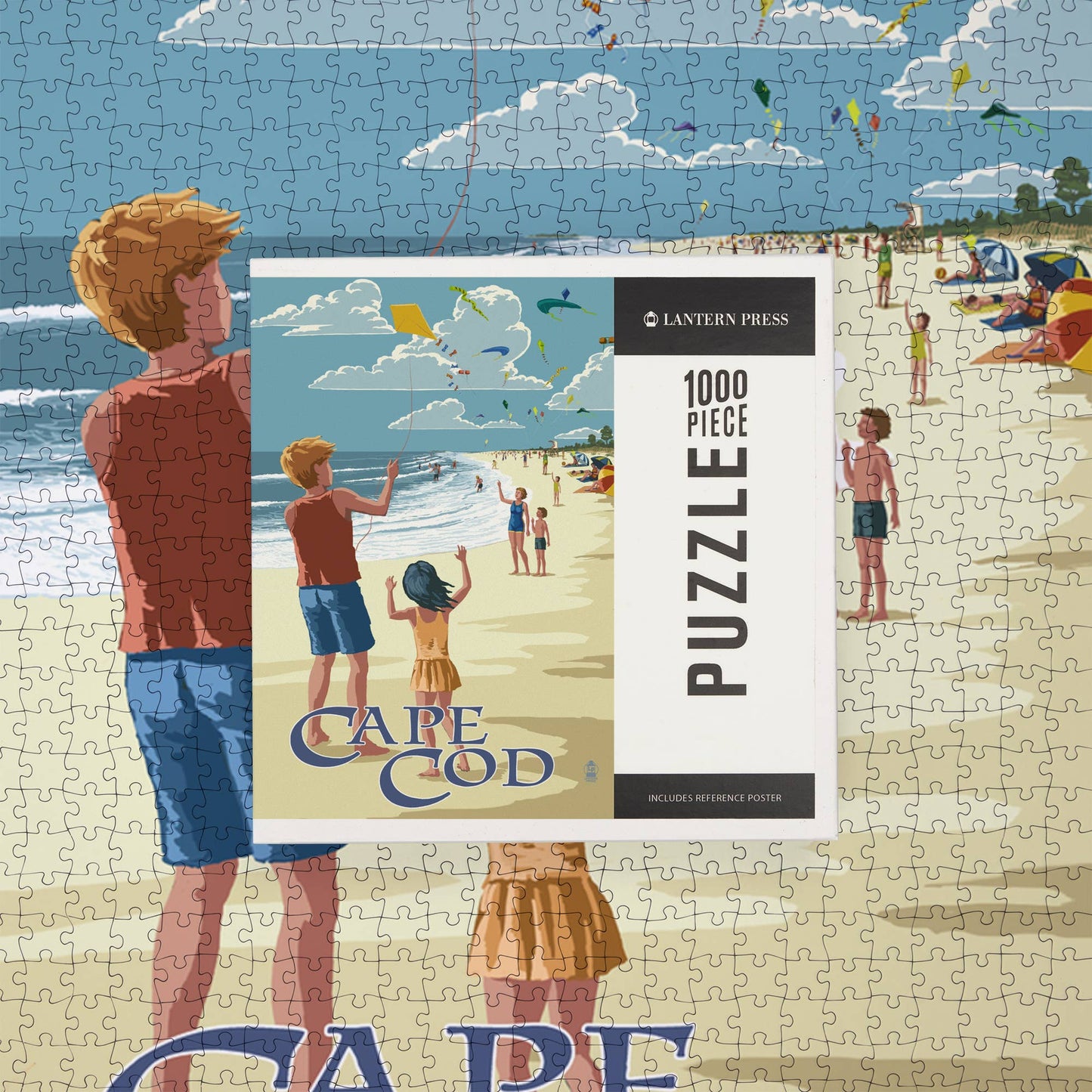 1000 PIECE PUZZLE Cape Cod, Massachusetts, Kite Flyers