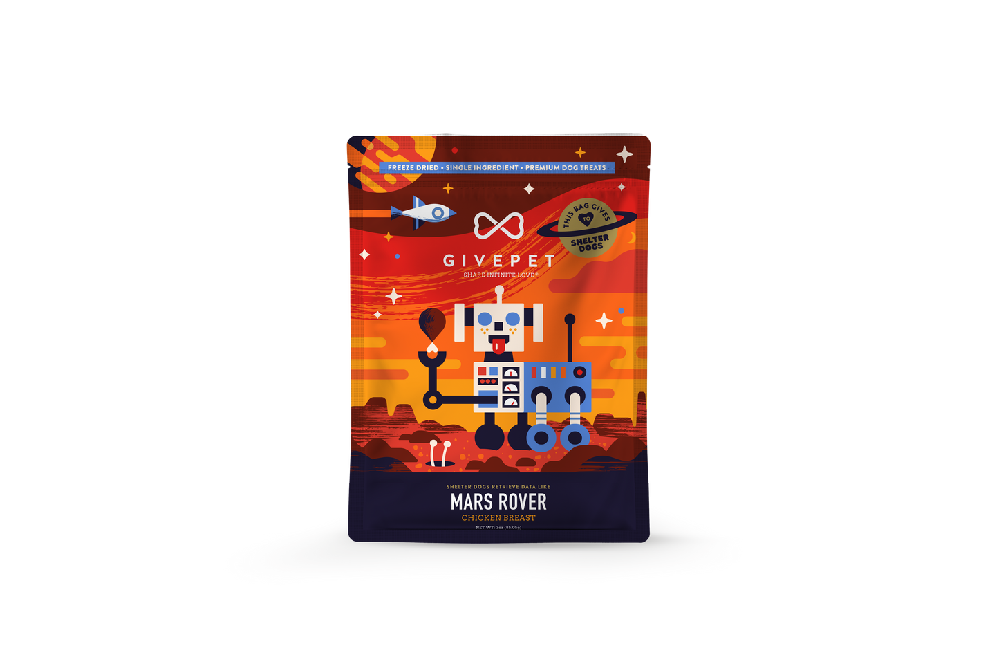 GivePet Mars Rover Freeze-Dried Dog Treats
