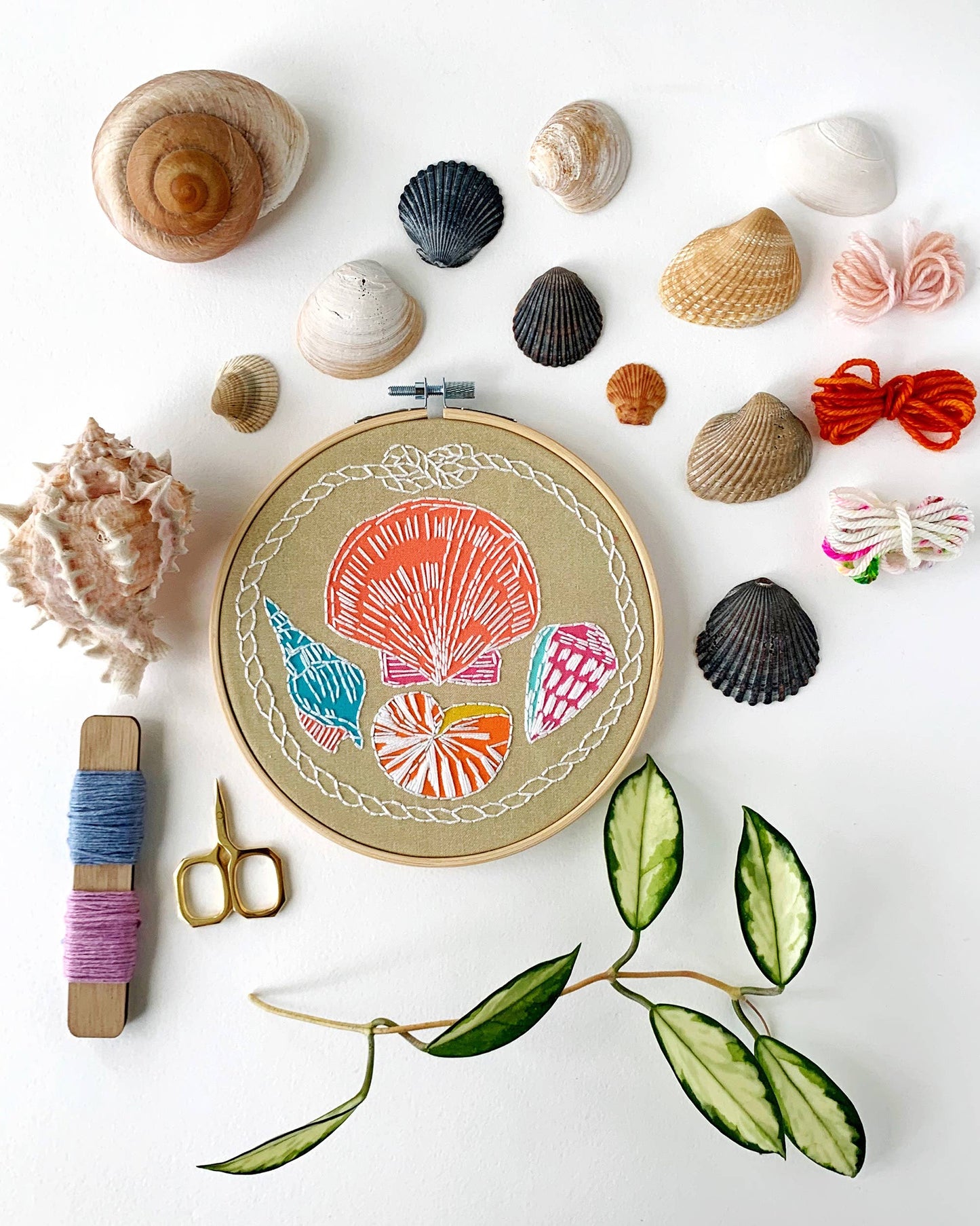 Shells Embroidery Kit