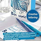 Pitt Artist Pen, Hand Lettering Set Blue - Wallet of 6