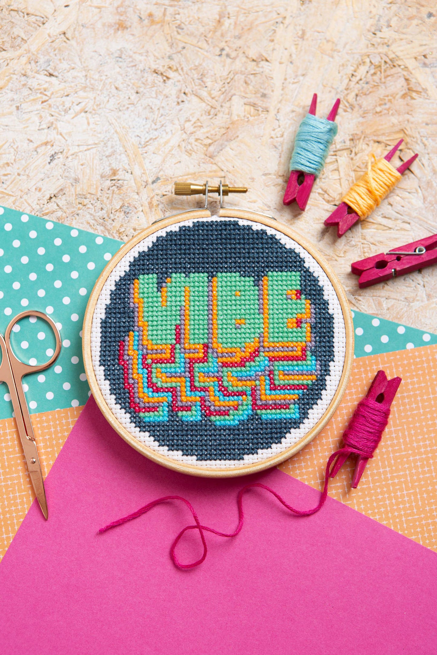 Vibe Mini Cross Stitch Kit