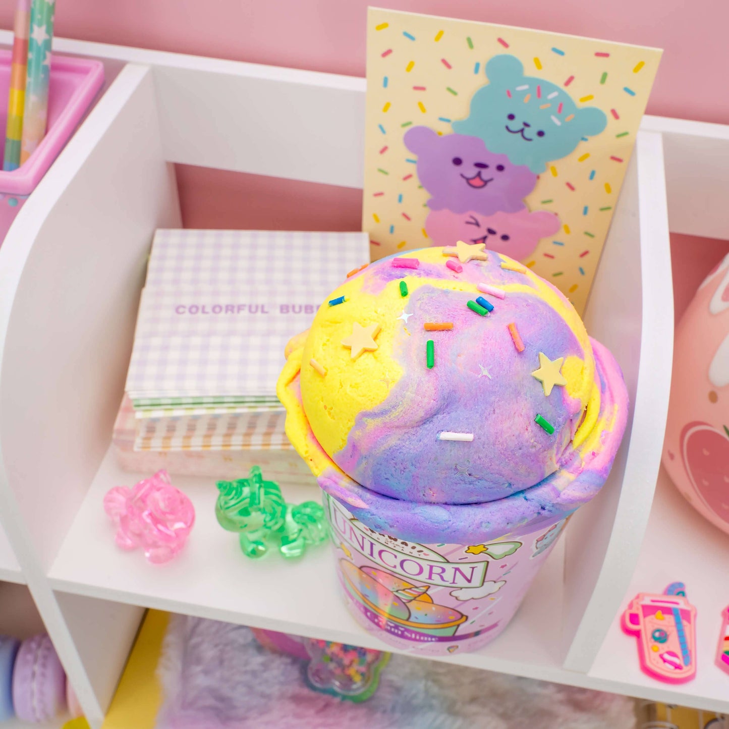 Unicorn Scented Ice Cream Pint Slime