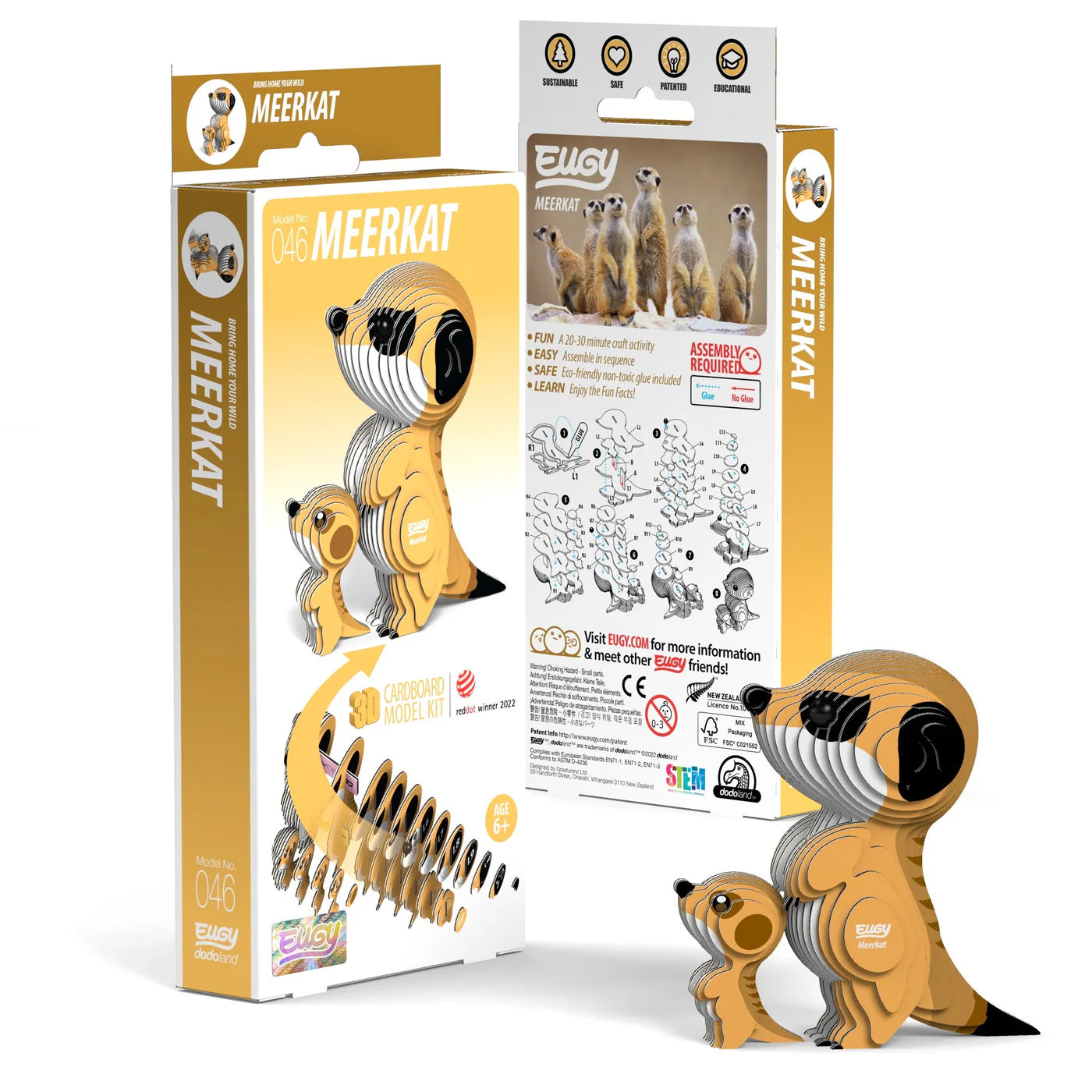 Eugy Meerkat 3D Puzzle