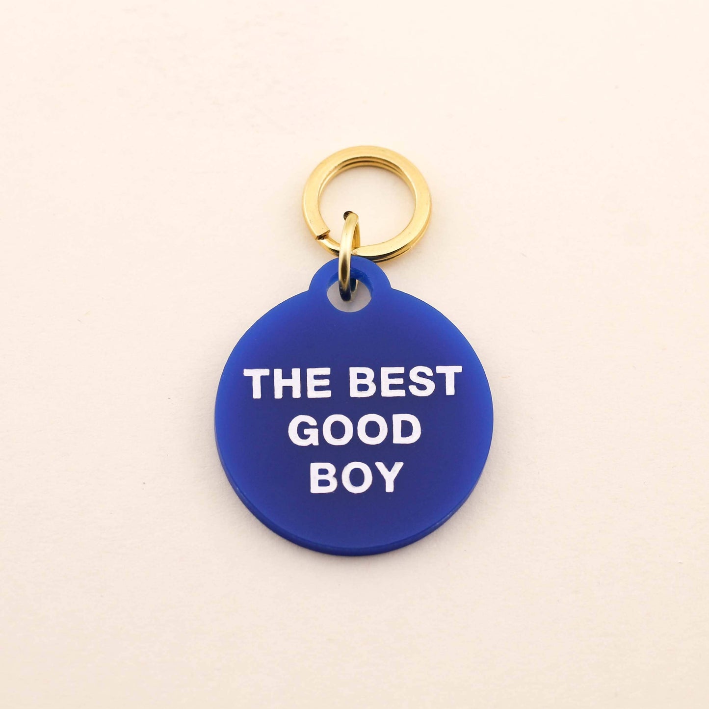 The Best Good Boy Pet Tag: Top-Grain Leather