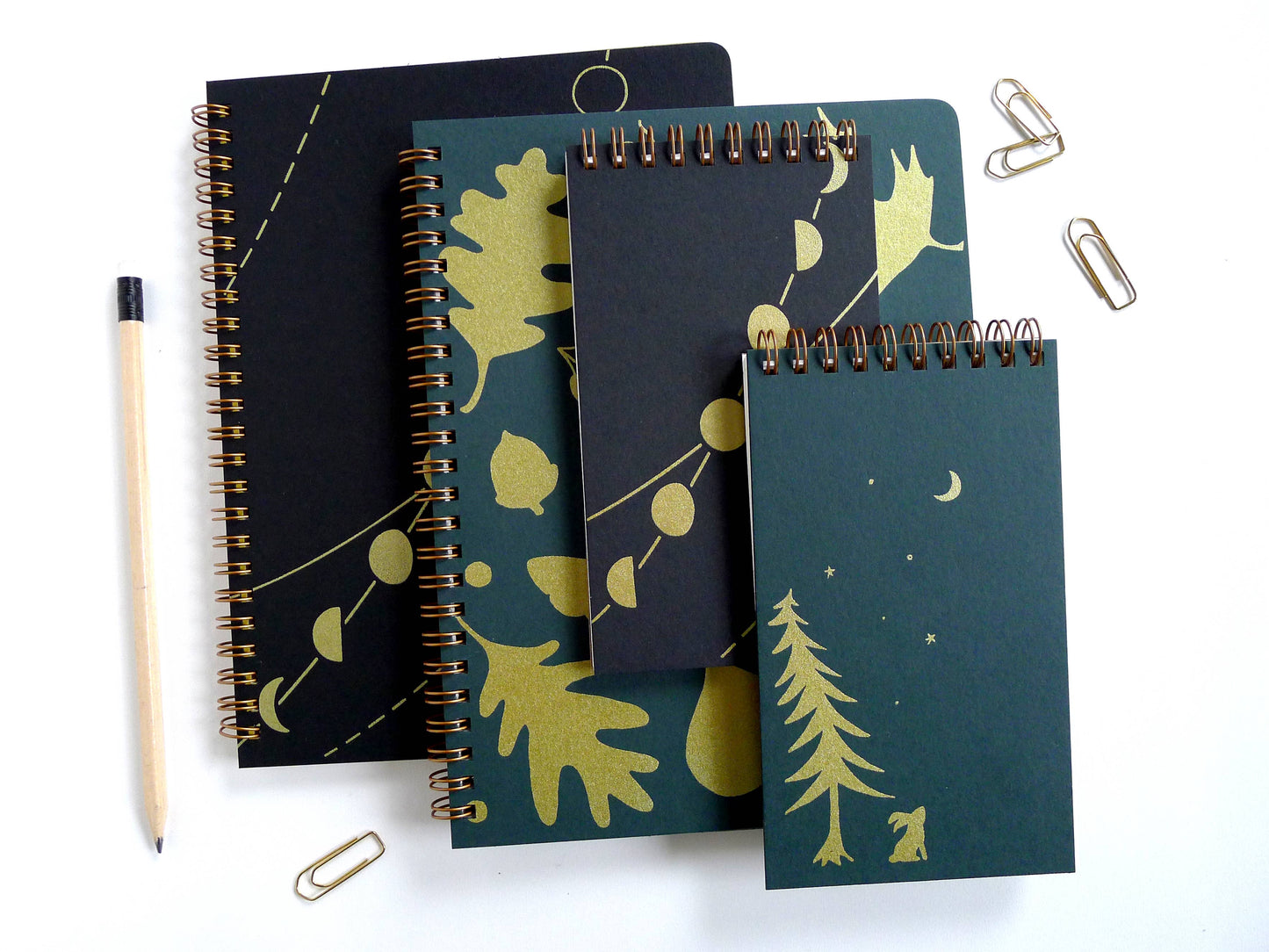 Night Bun Coil Notepad: Lined