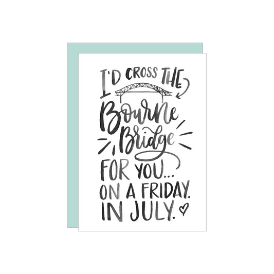 Bourne Bridge greeting card