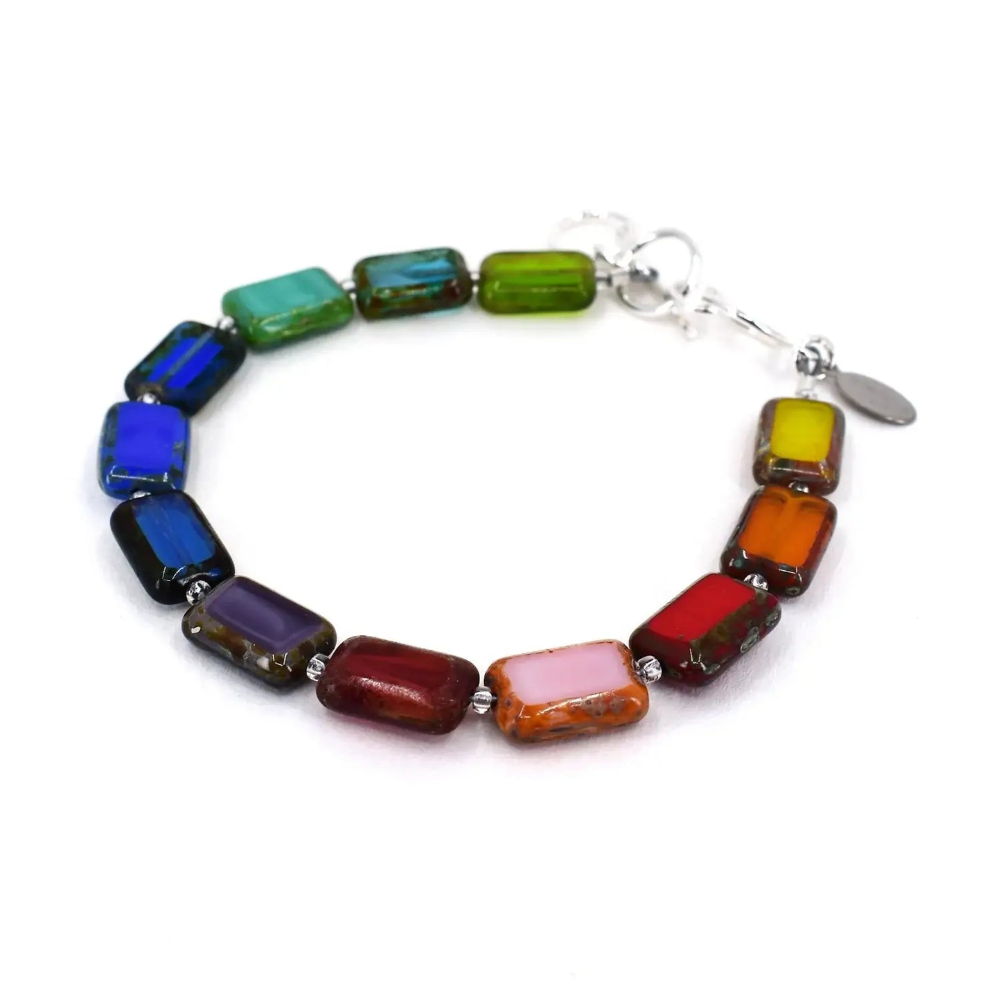 Rainbow Multicolor Beaded Bracelet for Pride, Candyland