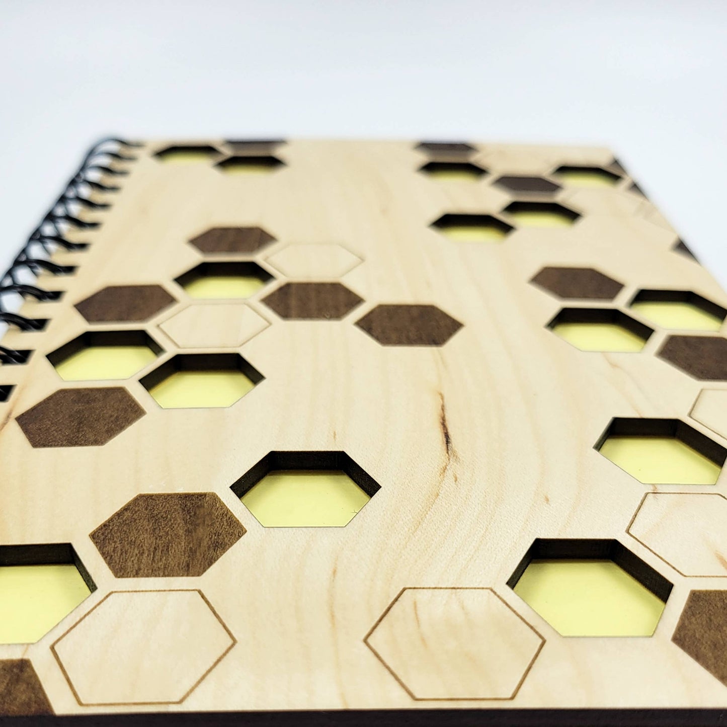 Honeycomb Wood Journal - Stationery, Journals, Notebook: Lined paper