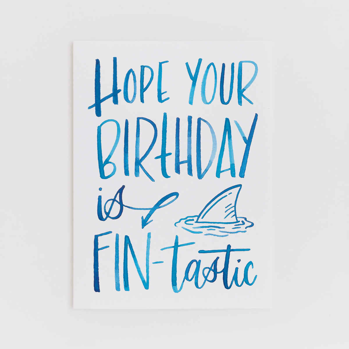 FIN-tastic Birthday greeting card