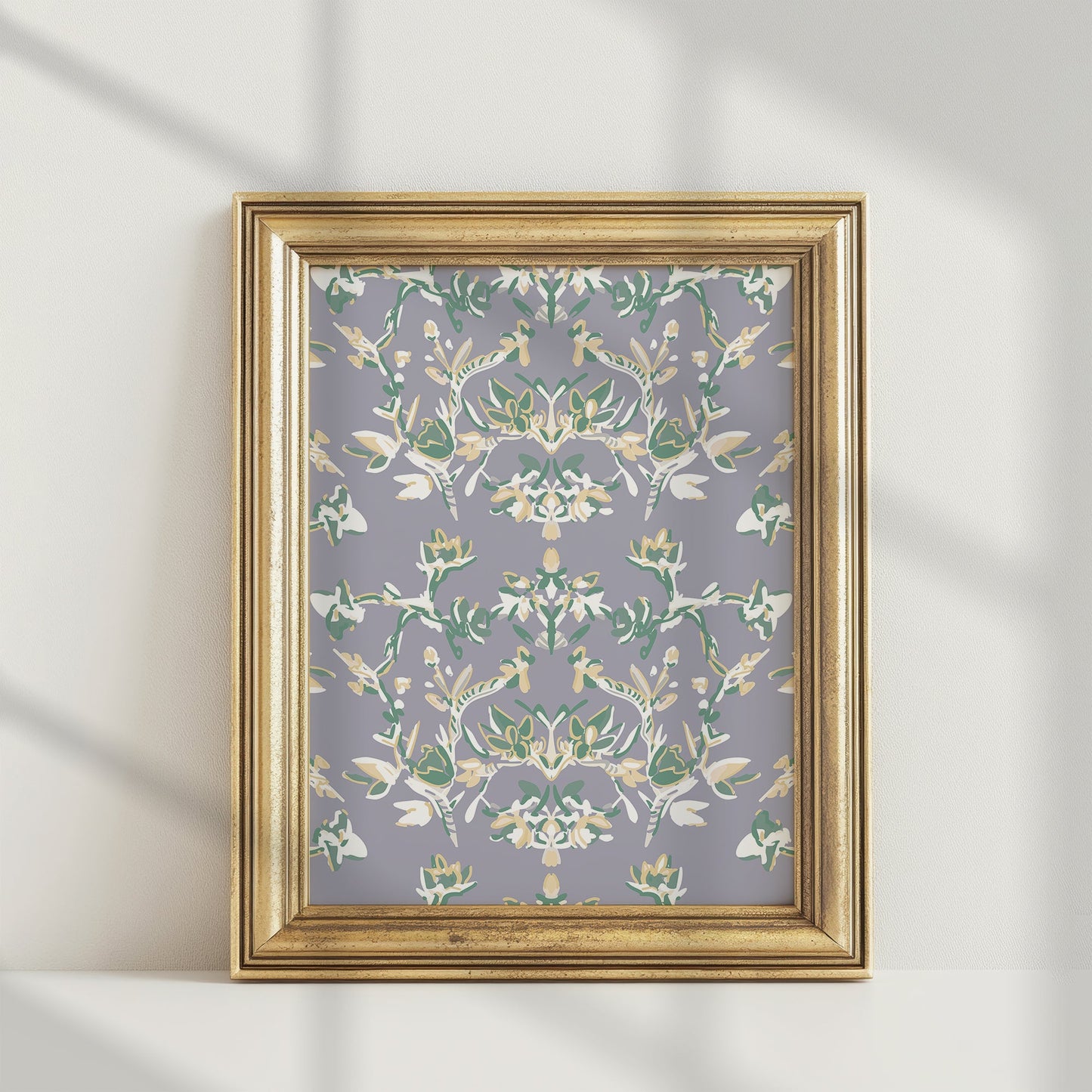 Lavender Garden, Abstract Botanical