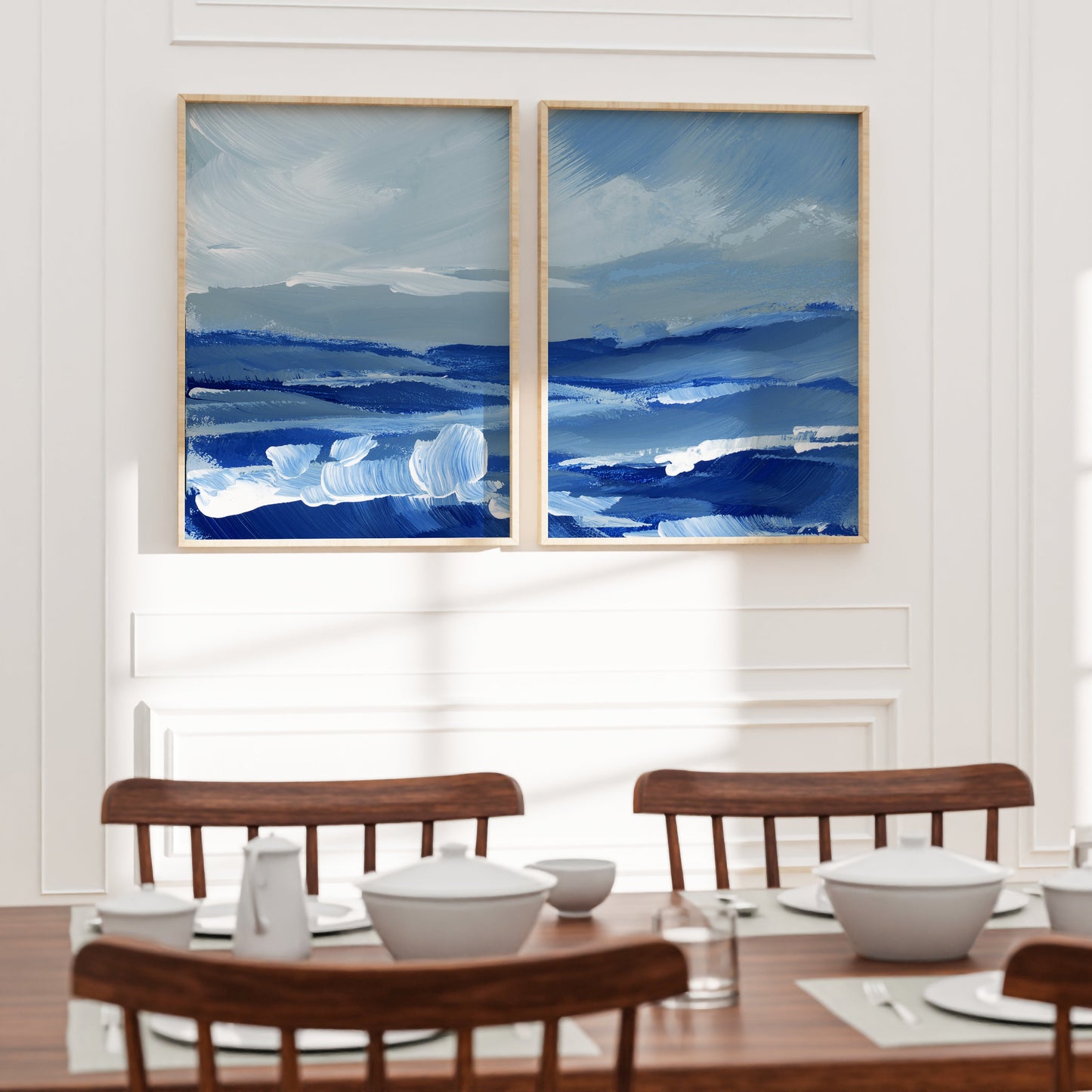 Ocean Valley Diptych, Set of 2 Prints