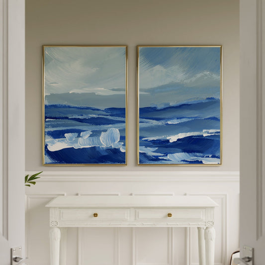 Ocean Valley Diptych, Set of 2 Prints