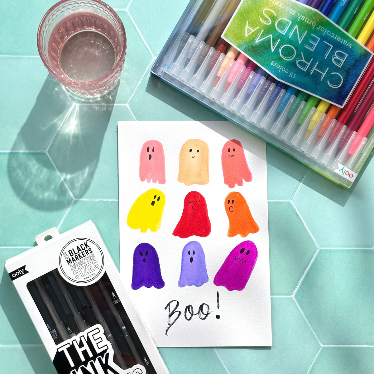 Watercolor art made with Chroma Blends markers