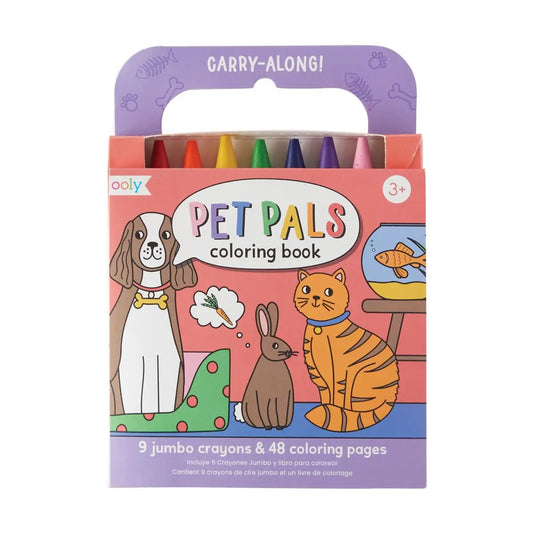 Carry Along Crayon & Coloring Book Kit-On: Pet Pals