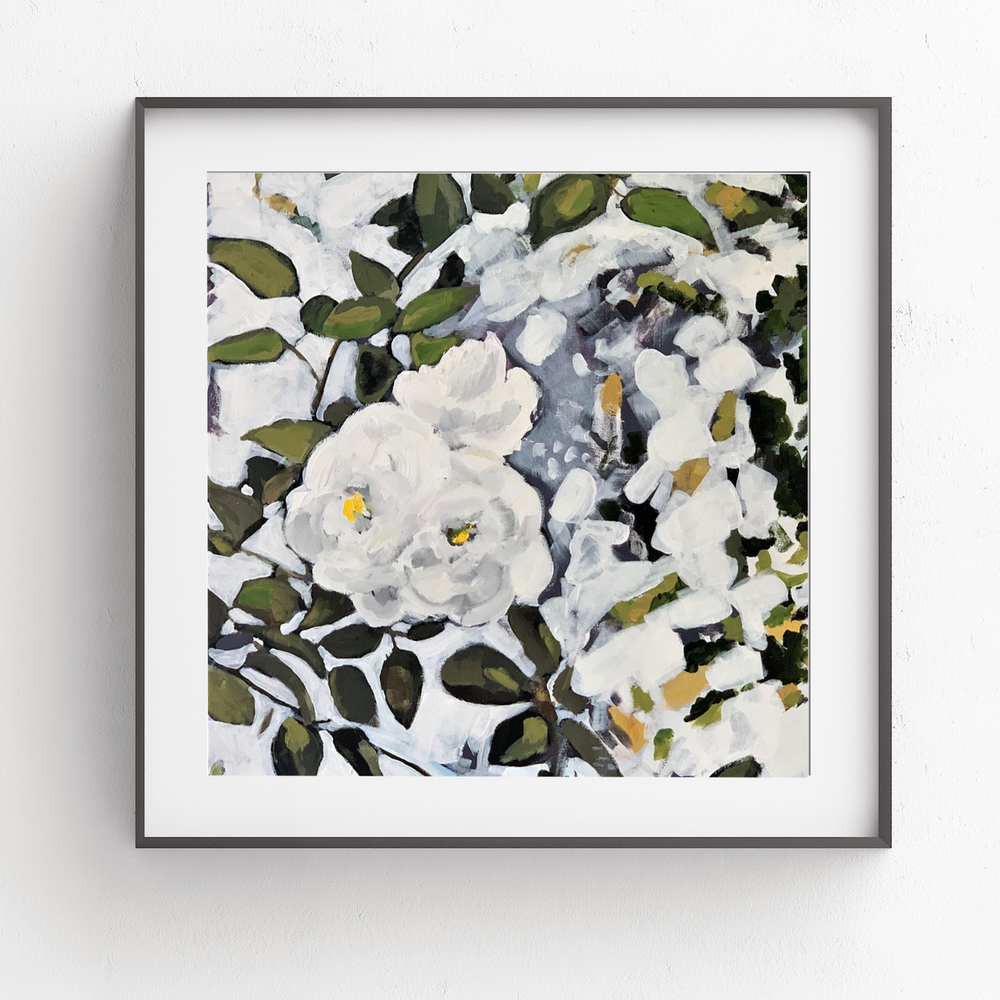 White Floral in Sunlight, Fine Art Print