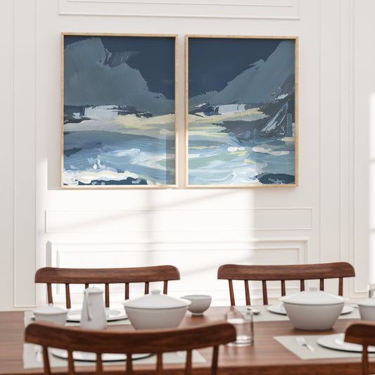 Squall Line Diptych, Set of 2 Prints