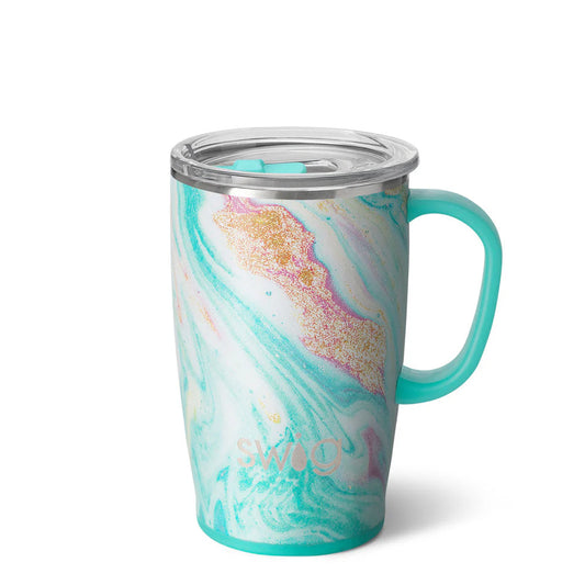 Wanderlust 18oz Insulated Travel Mug with Handle