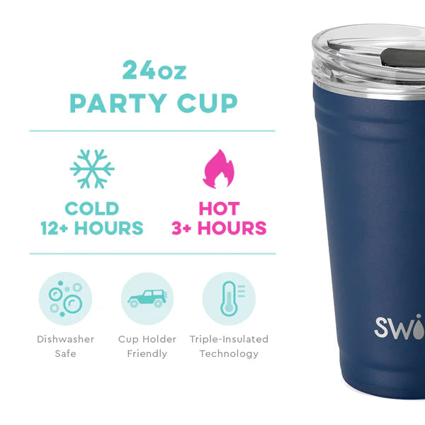 Navy 24oz Party Cup