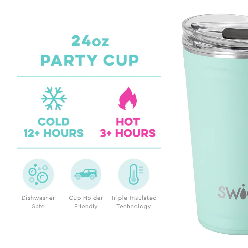 Sea Glass 24oz Insulated Party Cup