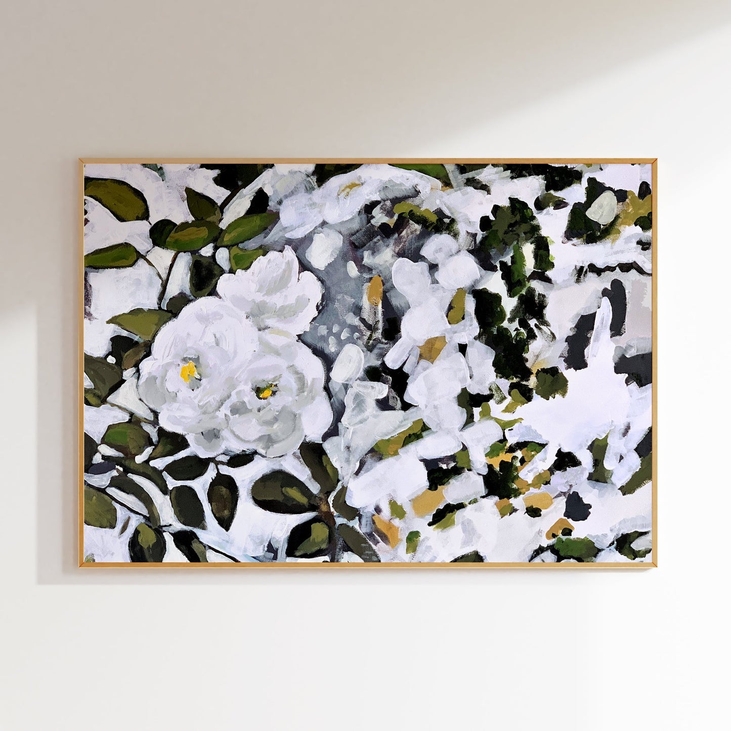 White Floral in Sunlight, Fine Art Print