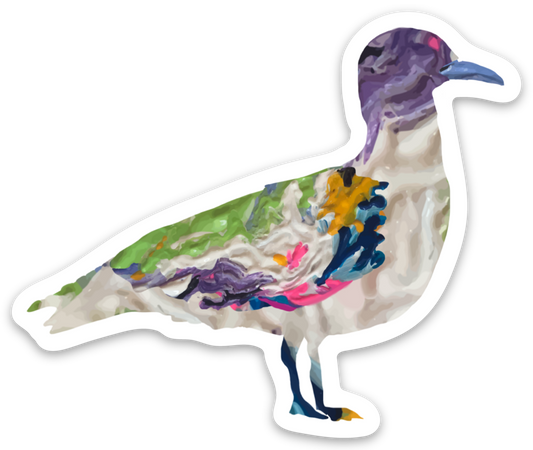 Sticker Colorful Seagul