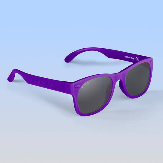 Purple Sunglasses: Grey Polarized Lens / Adult S/M