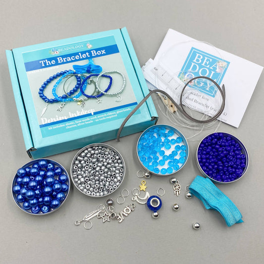 Denim Inkdrop Bracelet Making Kit for Teens/Adults