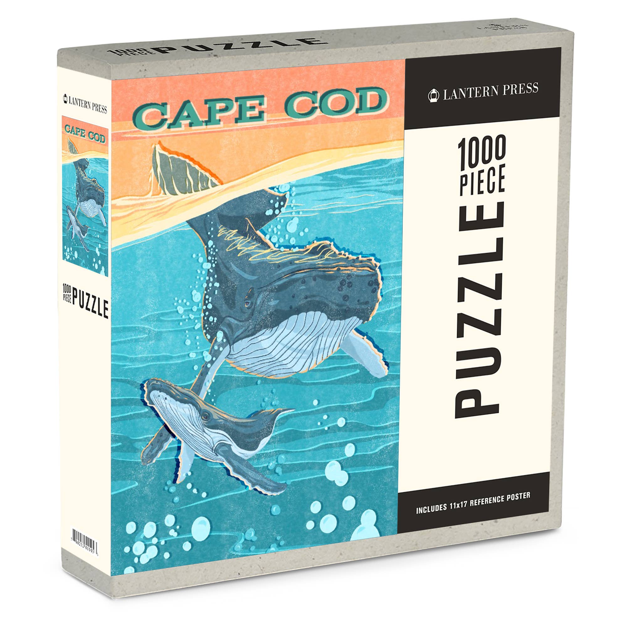 PUZZLE Cape Cod Humpback Whale Print Press LP Artwork