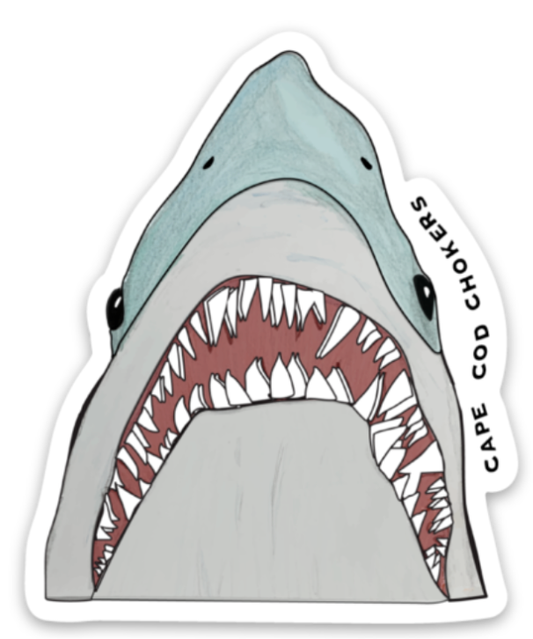 Sticker Great White Shark Jaws