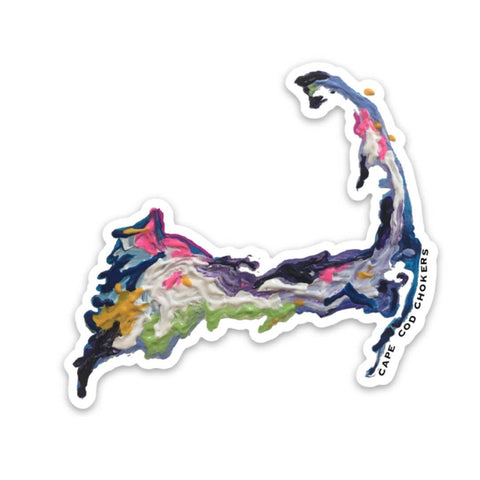 Sticker Colorful Cape Cod: Small