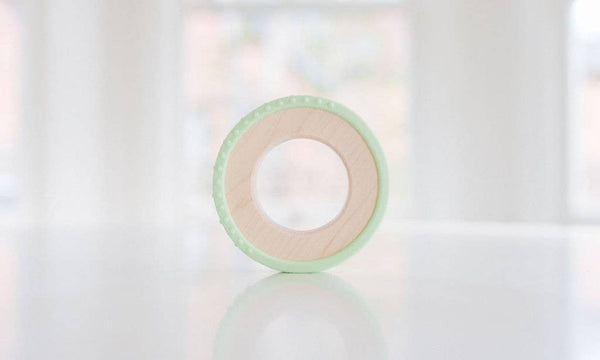 Silicone Wrapped Wooden Baby Teether