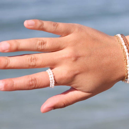 Freshwater Pearl Self Love Stretch Ring